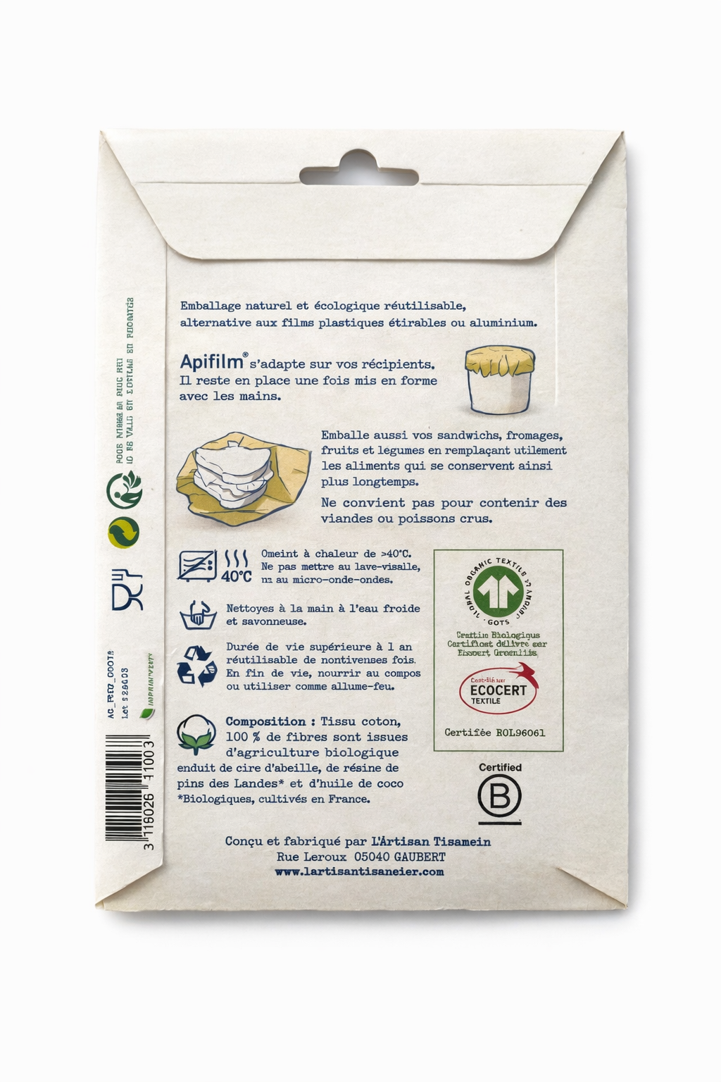 Bee wrap 2 L Apifilm