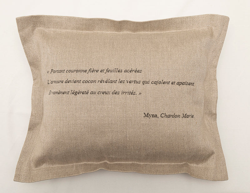 Housse de coussin « Chardon-Marie » (rectangulaire)