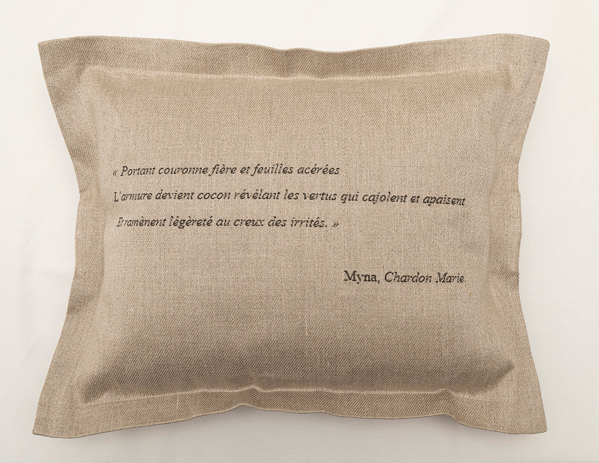 Housse de coussin « Chardon-Marie » (rectangulaire)