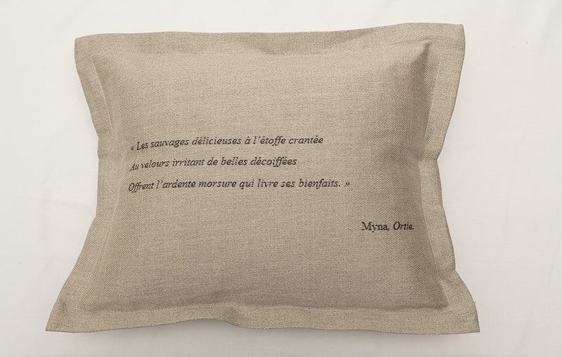 Housse de coussin « Ortie » (rectangulaire)