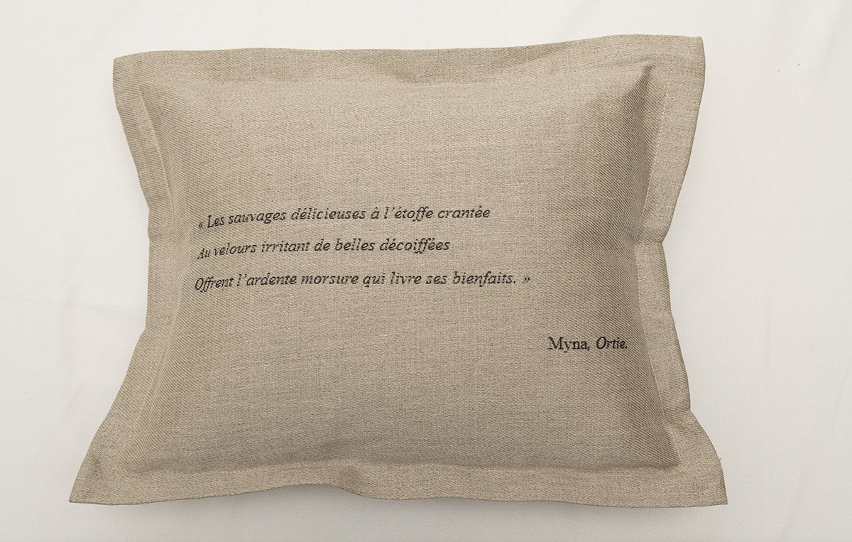 Housse de coussin « Ortie » (rectangulaire)